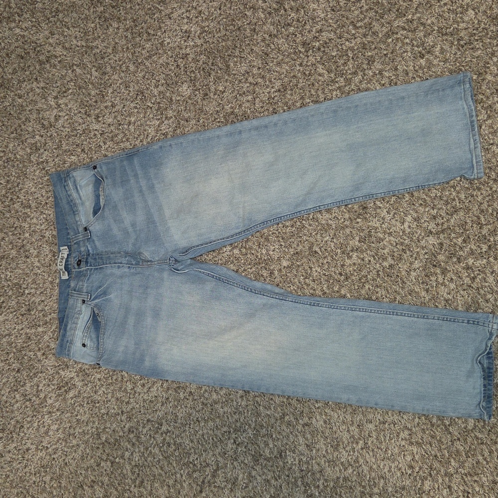 True Craft Men's 34/32 Light Blue Straight Leg Jeans